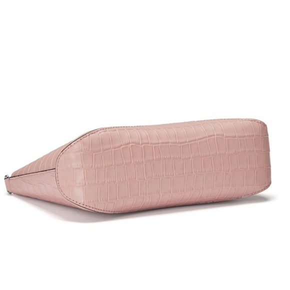 NWT Oryany Focus Mini Croc-Embossed Leather Crossbody Bag in Vintage Pink - Picture 14 of 16